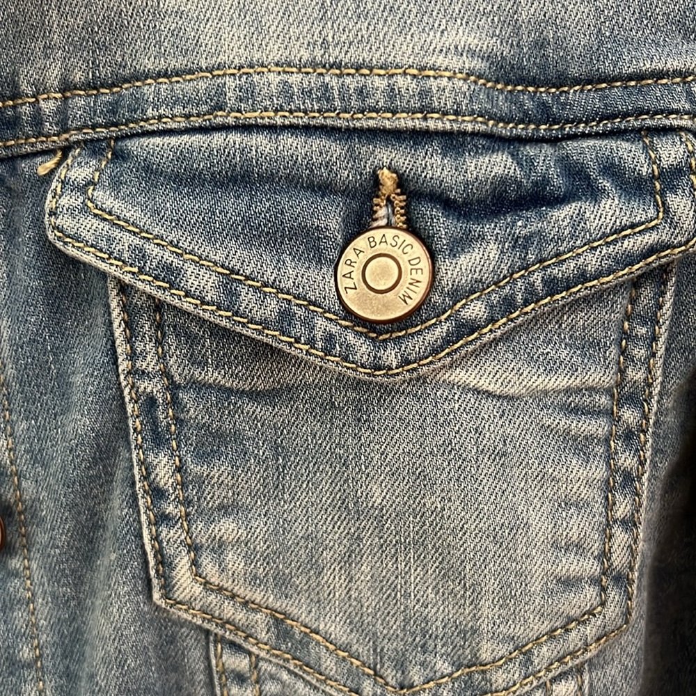 Zara Basic Z1975 Denim Jacket - image 4